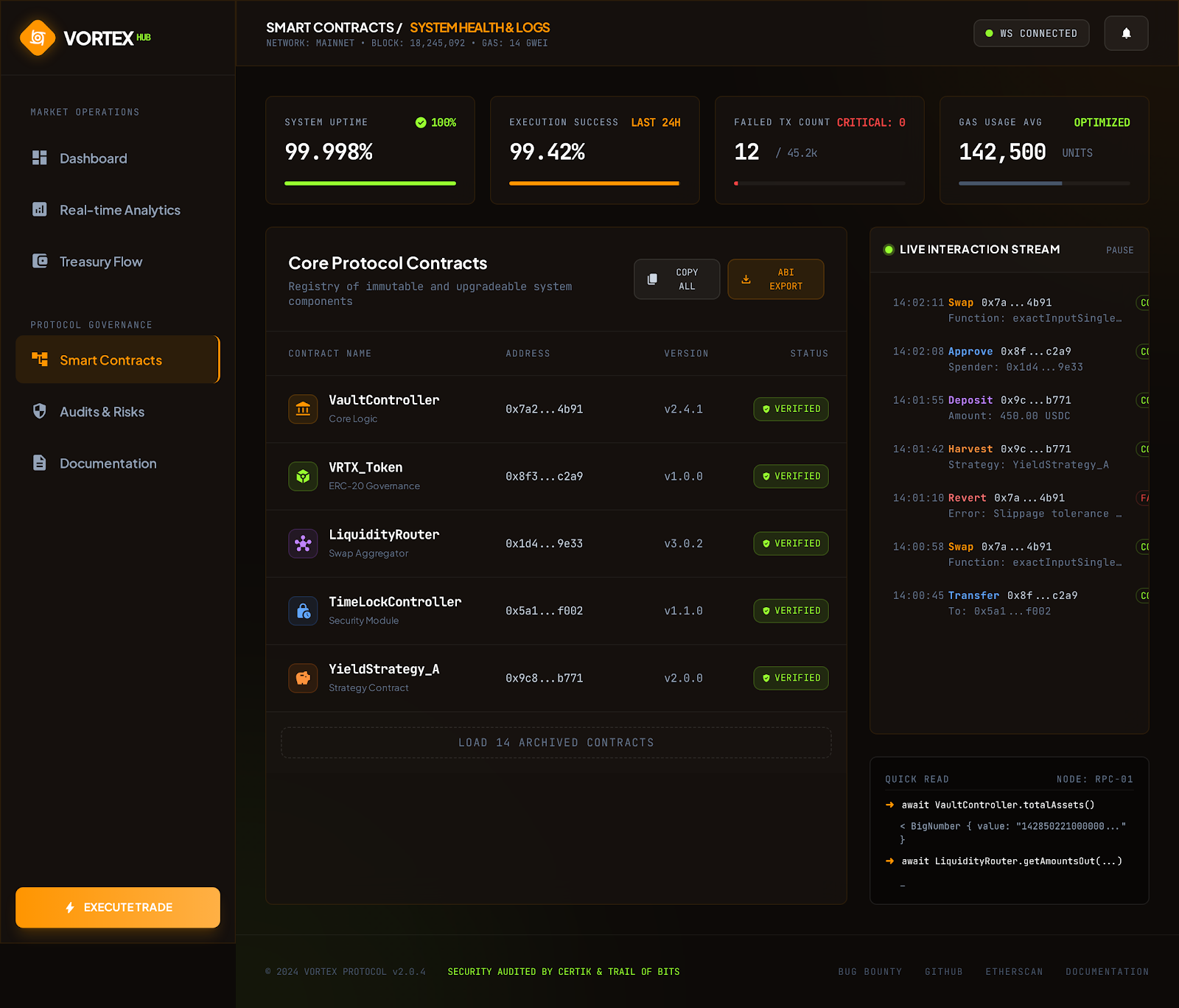 Smart Contract Explorer — On-chain Architecture